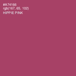 #A74166 - Hippie Pink Color Image