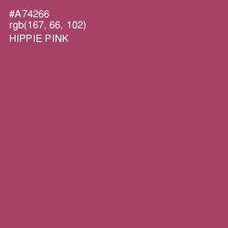 #A74266 - Hippie Pink Color Image