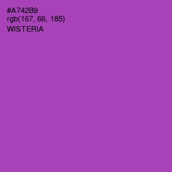 #A742B9 - Wisteria Color Image