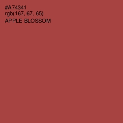 #A74341 - Apple Blossom Color Image