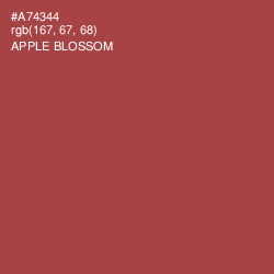 #A74344 - Apple Blossom Color Image