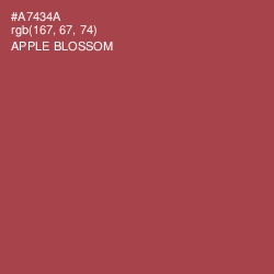 #A7434A - Apple Blossom Color Image
