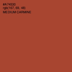 #A74530 - Medium Carmine Color Image