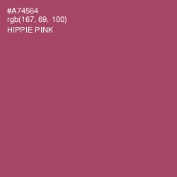 #A74564 - Hippie Pink Color Image