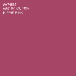 #A74567 - Hippie Pink Color Image