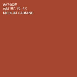 #A7462F - Medium Carmine Color Image