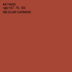 #A74635 - Medium Carmine Color Image