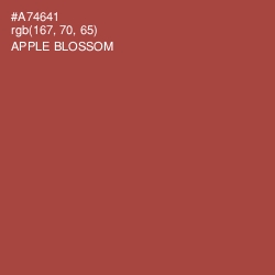 #A74641 - Apple Blossom Color Image