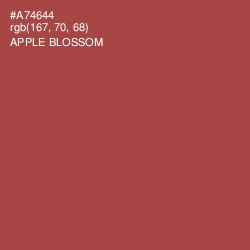 #A74644 - Apple Blossom Color Image