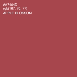 #A7464D - Apple Blossom Color Image