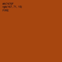 #A7470F - Fire Color Image