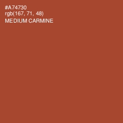 #A74730 - Medium Carmine Color Image