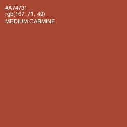 #A74731 - Medium Carmine Color Image