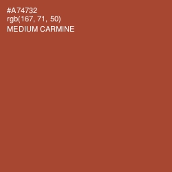 #A74732 - Medium Carmine Color Image