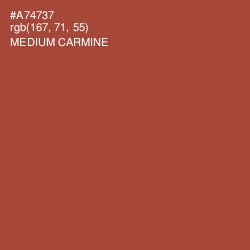 #A74737 - Medium Carmine Color Image