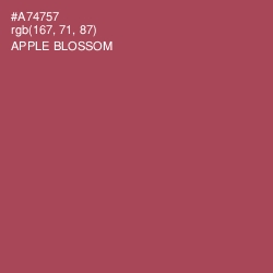 #A74757 - Apple Blossom Color Image