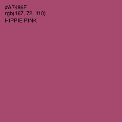 #A7486E - Hippie Pink Color Image