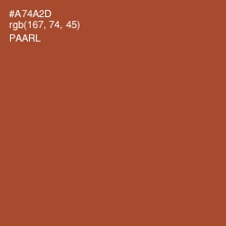 #A74A2D - Paarl Color Image