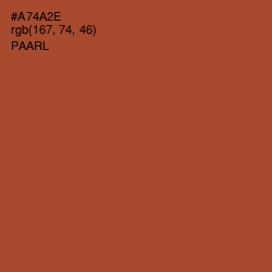 #A74A2E - Paarl Color Image