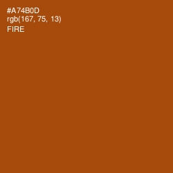 #A74B0D - Fire Color Image