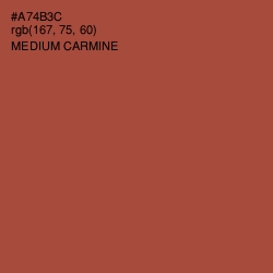 #A74B3C - Medium Carmine Color Image