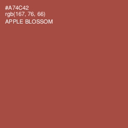 #A74C42 - Apple Blossom Color Image