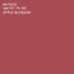 #A74C52 - Apple Blossom Color Image