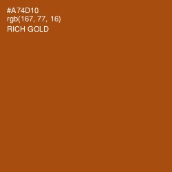#A74D10 - Rich Gold Color Image