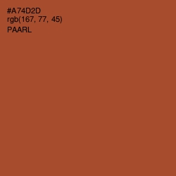 #A74D2D - Paarl Color Image