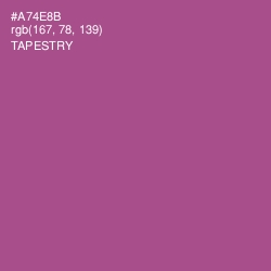 #A74E8B - Tapestry Color Image