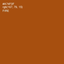 #A74F0F - Fire Color Image