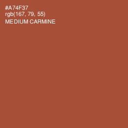 #A74F37 - Medium Carmine Color Image