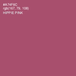 #A74F6C - Hippie Pink Color Image