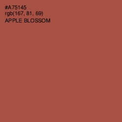 #A75145 - Apple Blossom Color Image