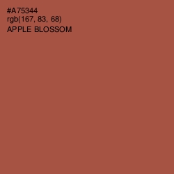 #A75344 - Apple Blossom Color Image
