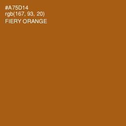 #A75D14 - Fiery Orange Color Image