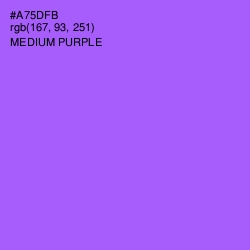 #A75DFB - Medium Purple Color Image
