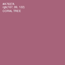 #A7637A - Coral Tree Color Image