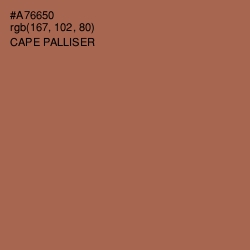 #A76650 - Cape Palliser Color Image