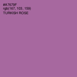 #A7679F - Turkish Rose Color Image
