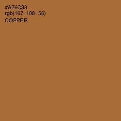 #A76C38 - Copper Color Image