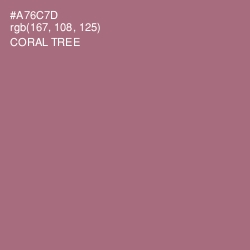 #A76C7D - Coral Tree Color Image