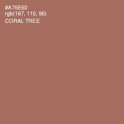 #A76E60 - Coral Tree Color Image