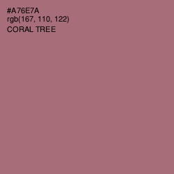 #A76E7A - Coral Tree Color Image