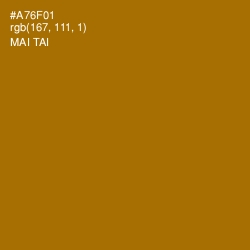 #A76F01 - Mai Tai Color Image