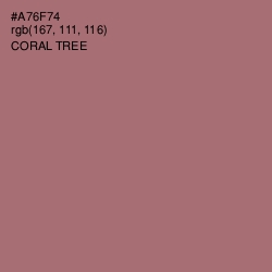 #A76F74 - Coral Tree Color Image