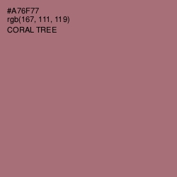 #A76F77 - Coral Tree Color Image