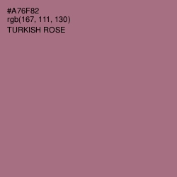 #A76F82 - Turkish Rose Color Image