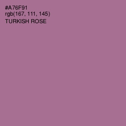 #A76F91 - Turkish Rose Color Image