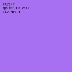 #A76FF1 - Lavender Color Image